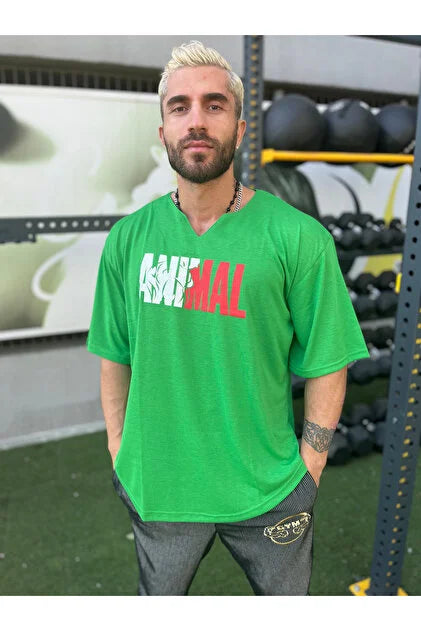 Animal Sporcu Tişört Fitness Gym
